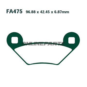 Brake Pads Std Ebc Fa475tt