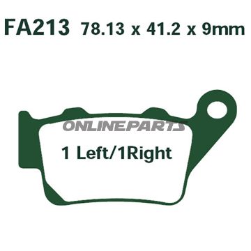 Brake Pads Std Ebc Fa213altn 7870595