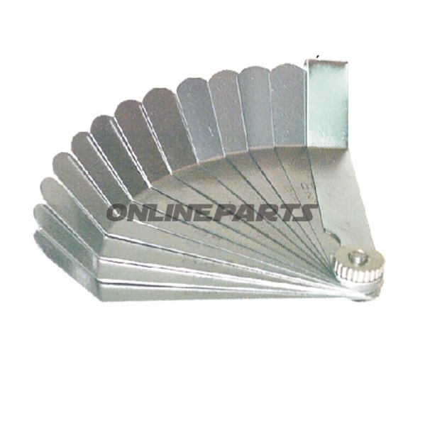 Feeler Gauge Set 0.203-0.660 Imperialjmp 12 Blades Offset