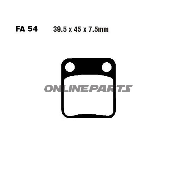Brake Pads Scooter Sintered Hh Ebc Sfa054hh