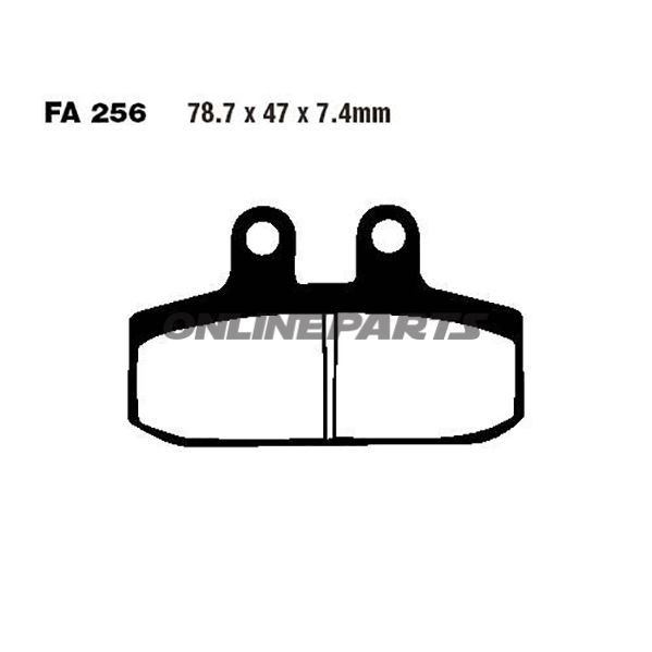 Brake Pads Scooter Sintered Hh Ebc Sfa256hhaltn 7872948
