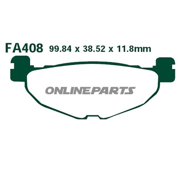 Brake Pads Scooter Sintered Hh Ebc Sfa408hhaltn 7874092