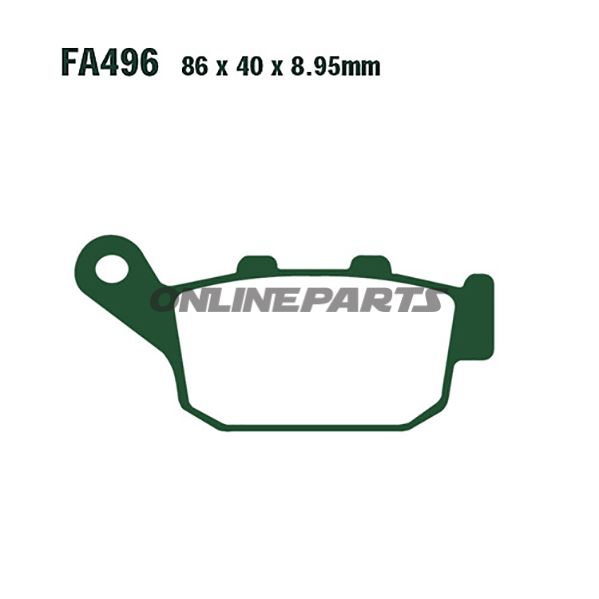 Brake Pads Std Ebc Fa496altn 7875354