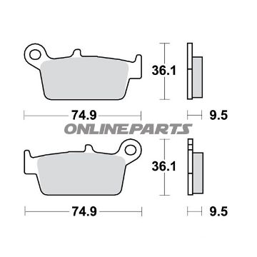 Brake Pads Std Trwaltn 7370752/7630090