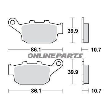 Brake Pads Std Trwaltn 7372360/7630053