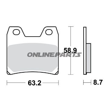 Brake Pads Std Trwaltn 7324320
