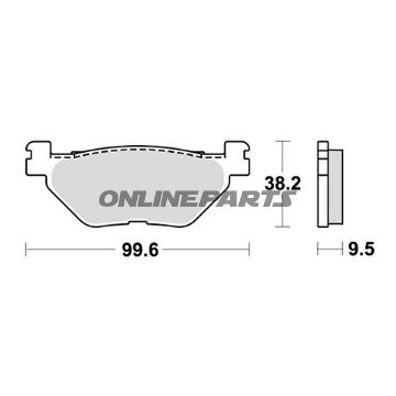 Brake Pads Std Trwaltn 7320344/7630105