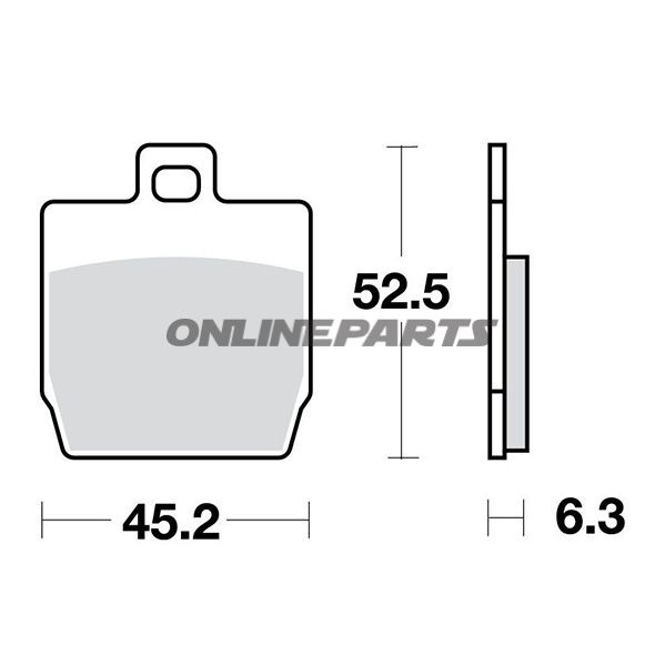 Brake Pads Scooter Trwaltn 7321920