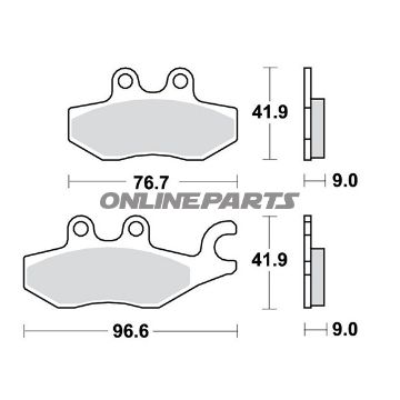 Brake Pads Scooter Sintered Srm Trwaltn 7323132
