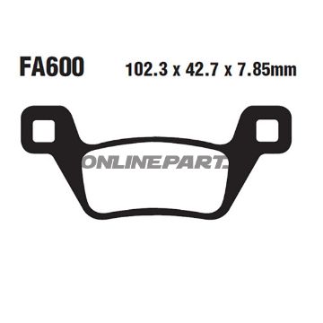 Brake Pads Sintered R Ebc Fa600rmx
