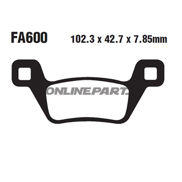 Brake Pads Std Ebc Fa600tt