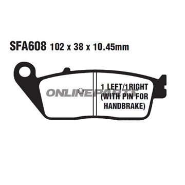 Brake Pads Scooter Sintered Hh Ebc Sfa608hhaltn 7875560