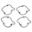 Intake Carb Gasketset Of 4