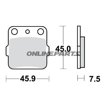 Brake Pads Offroad Trwaltn 7373038