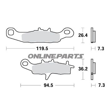 Brake Pads Offroad Trwaltn 7321318