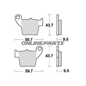 Brake Pads Offroad Trwaltn 7323918