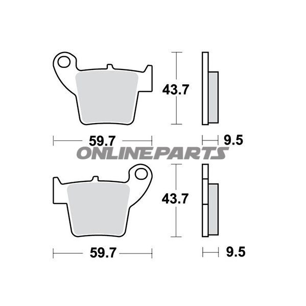 Brake Pads Offroad Trwaltn 7323918