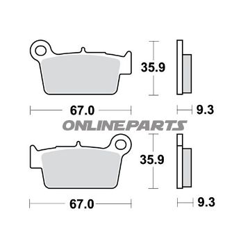 Brake Pads Offroad Trwaltn 7320039