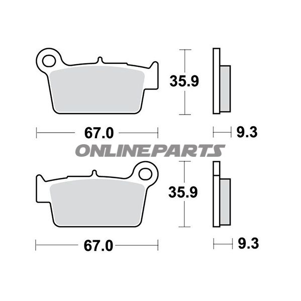 Brake Pads Offroad Trwaltn 7320039