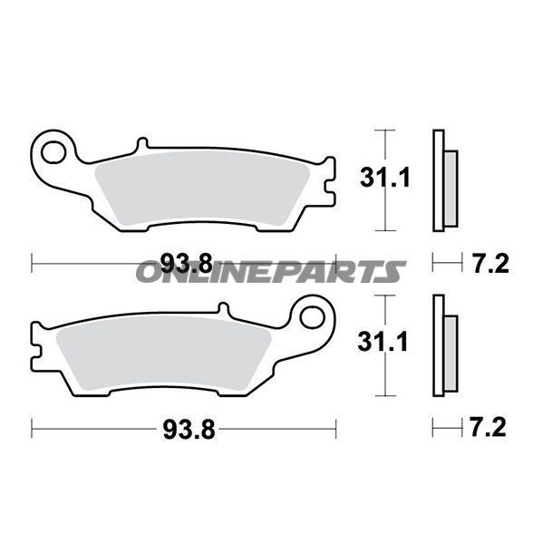 Brake Pads Offroad Trwaltn 7322548