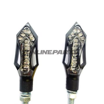 Javelin Led Mini Indicator Jmpclear Glass Black Surround