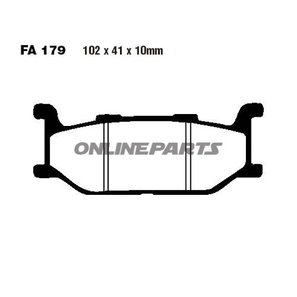 Brake Pads Semi-Sint V Ebc Fa179v