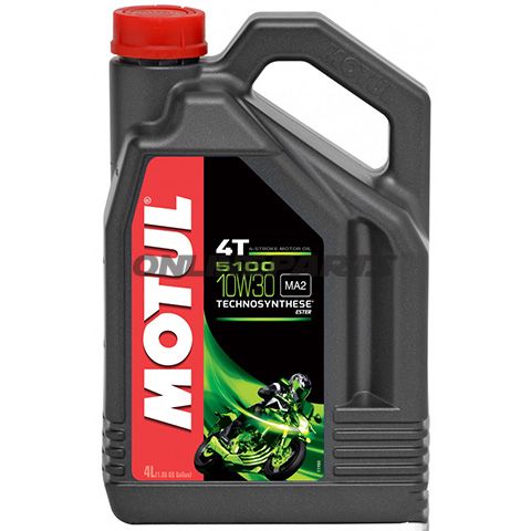 Oil 10W30 4-Stroke 4Lmotul 5100 Semi-Synth