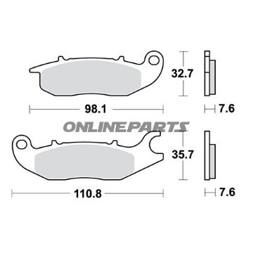 Brake Pads Scooter Trwaltn 7322704