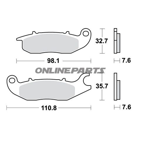 Brake Pads Scooter Trwaltn 7322704