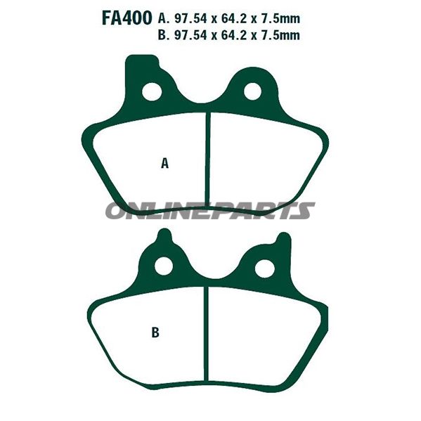 Brake Pads Sintered Epfa Ebc Epfa400hh
