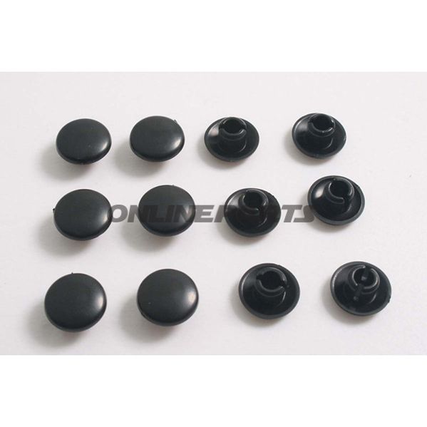 Cap Black For M10 Bolts Screws-Jmppack Contains 12 Pieces