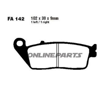 Brake Pads Carbon Scooter Ebc Sfac142alternative: 7870275