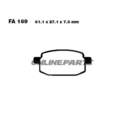 Brake Pads Carbon Scooter Ebc Sfac169alternative: 7872153