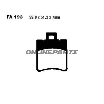 Brake Pads Carbon Scooter Ebc Sfac193alternative: 7870206
