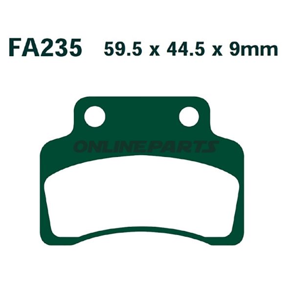 Brake Pads Carbon Scooter Ebc Sfac235alternative: 7870089