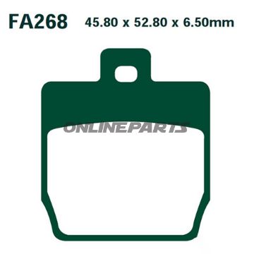 Brake Pads Carbon Scooter Ebc Sfac268alternative: 7872542