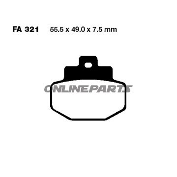 Brake Pads Carbon Scooter Ebc Sfac321alternative: 7871593