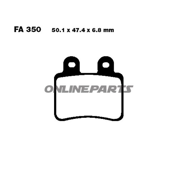 Brake Pads Carbon Scooter Ebc Sfac350alternative: 7872740
