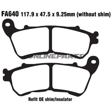 Brake Pads Std Ebc Fa640