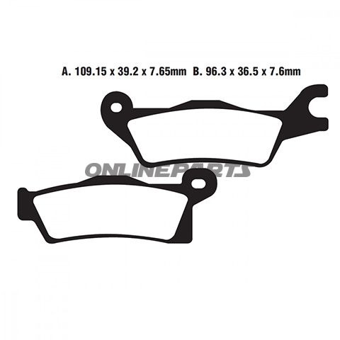 Brake Pads Sintered R Ebc Fa618raltn 7870024
