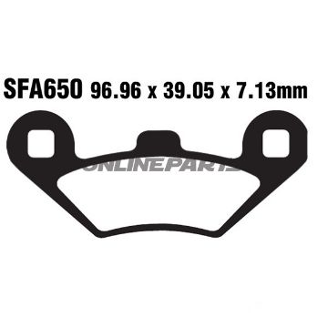 Brake Pads Scooter Ebc Sfa650