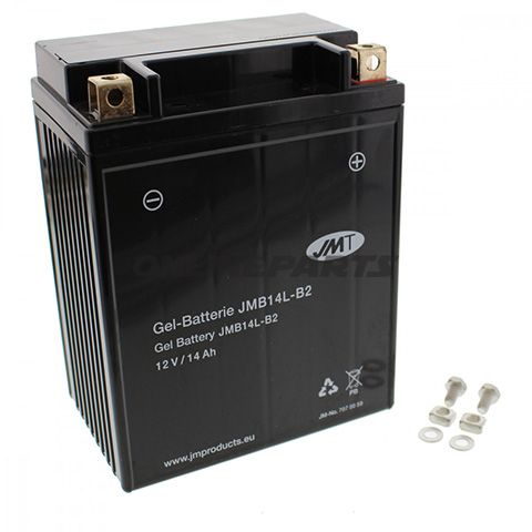 Battery Motorcycle Yb14l-B2 Gel Jmtsee Also Yuasa 7070618 Or Jmt 7073331