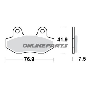 Brake Pad Sinter Sv Trwaltn 7321011
