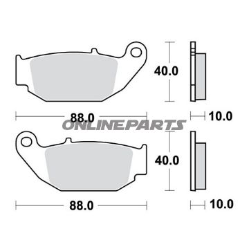 Brake Pads Std Trwaltn 7326414