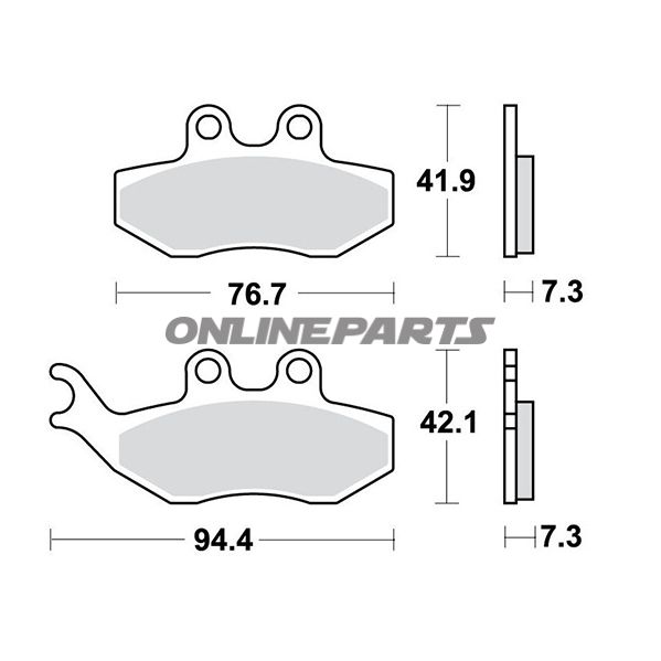 Brake Pads Std Trwaltn 7378698