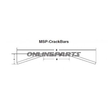 Handlebar Steel Chrome Cable Notch 1Inch Fehmsp Crackbar