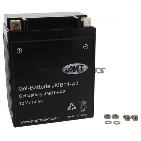 Battery Motorcycle Yb14-A2 Gel Jmtyuasa 7070139 3315 6-On 0088