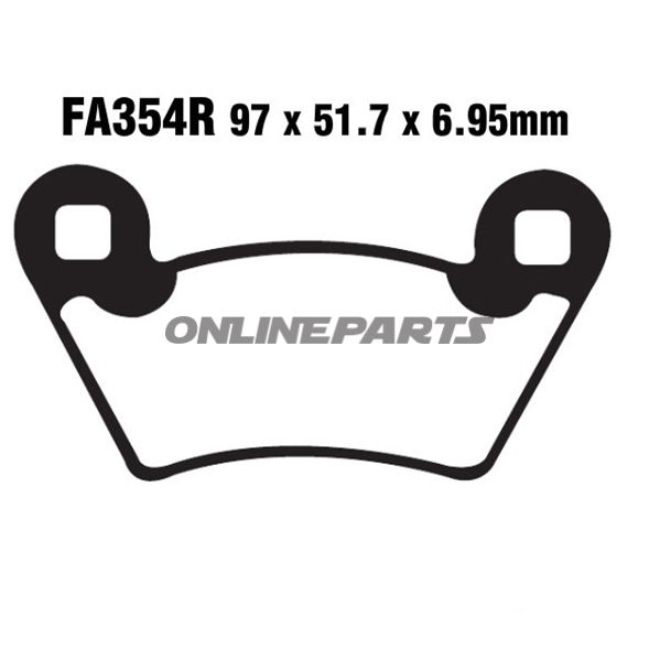 Brake Pads Sintered R Ebc Fa354roder 7870137