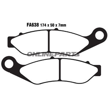 Brake Pads Std Ebc Fa638