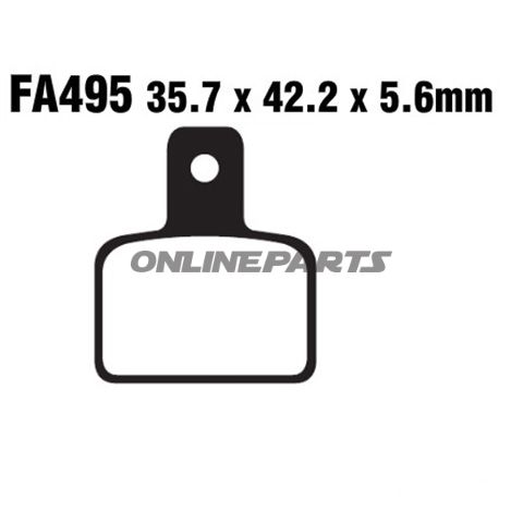 Brake Pads Std Ebc Fa495oder 7870153